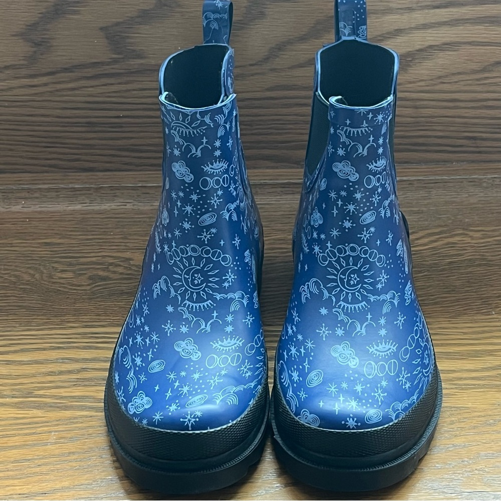 GOGO Women’s Rain Boots Ankle Garden Boots Celestial Blue Size 7 - Picture 3 of 7